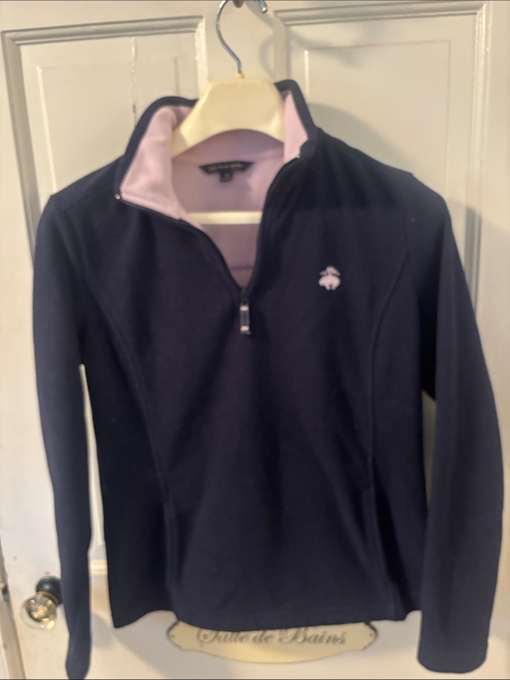 Brooks brothers warm Navy and Light Pink Quarter-Zip Women's